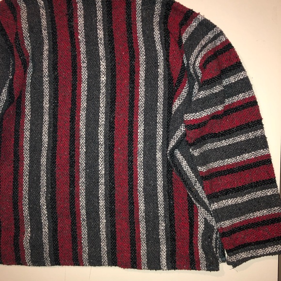 Baja Hoodie Brand Unknown Mens Size Large Red Grey Black - Picture 7 of 9